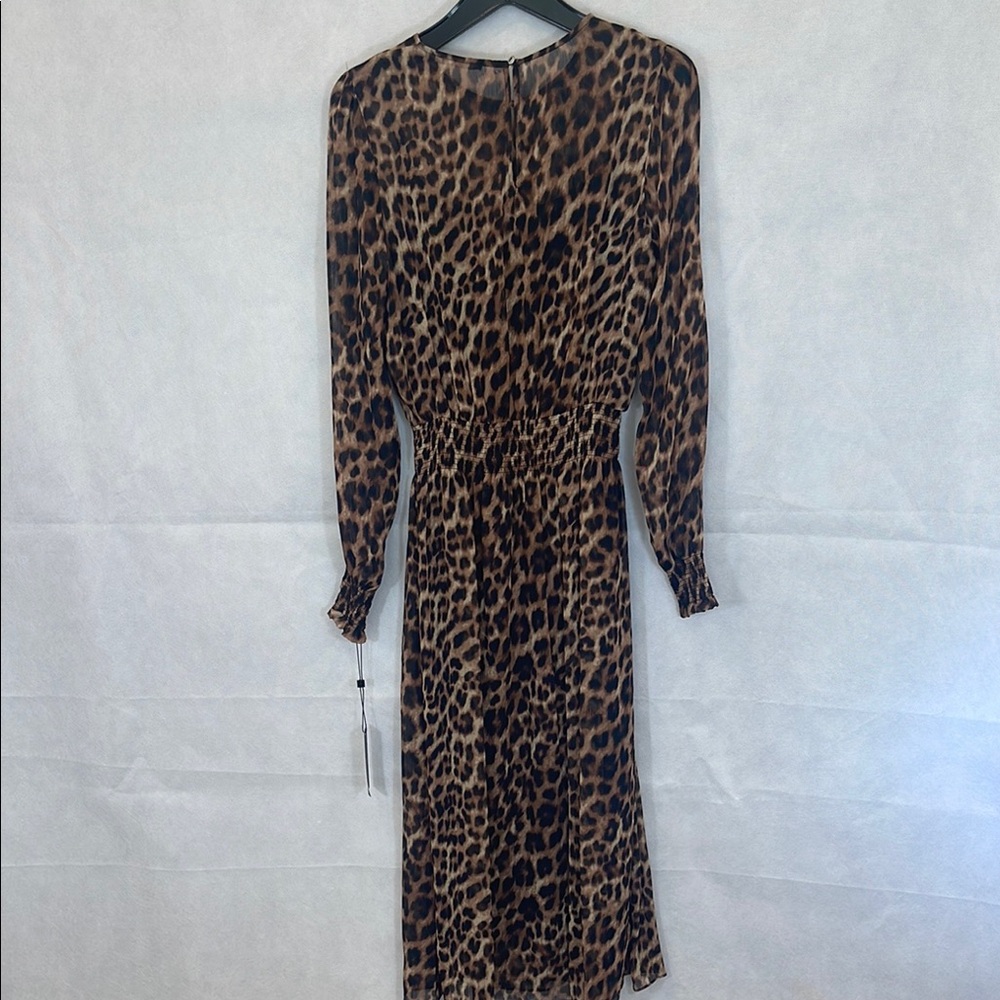 Leopard Print Long Sleeve Dress - Picture 4 of 14